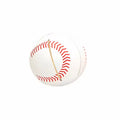 Convertible blue and white plastic dog toy shown as both a bouncy ball and a magic flying disc.