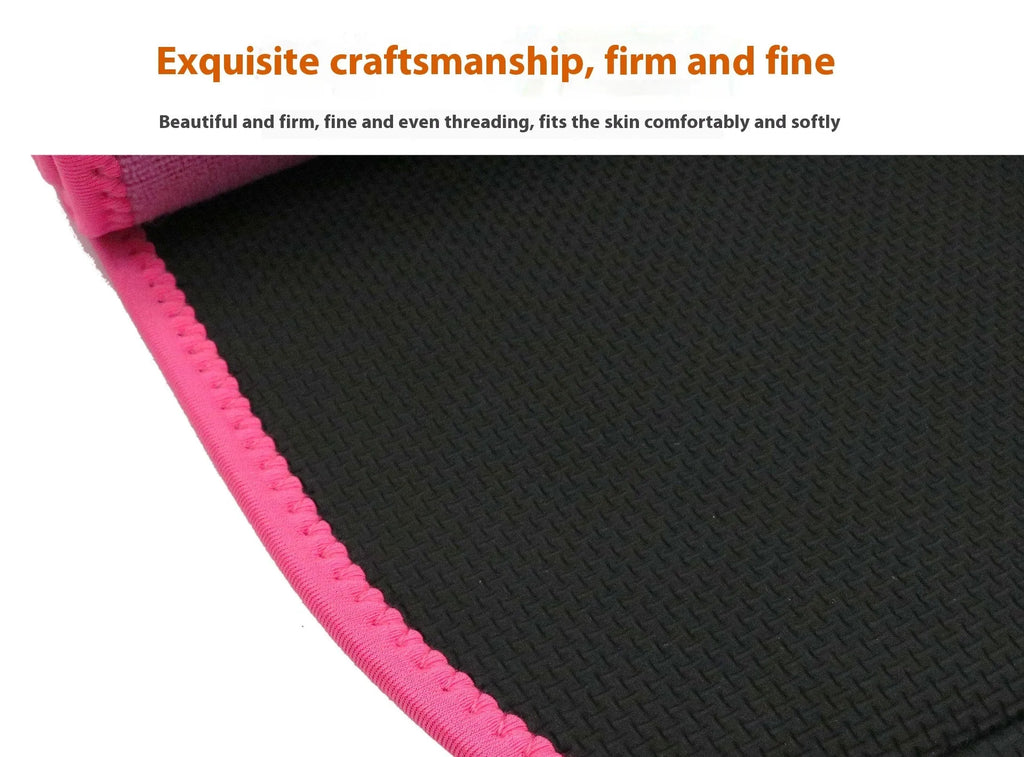 Neoprene lumbar support belt for fitness and running in black, blue, or pink colour