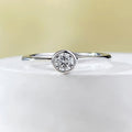 Minimalist silver ring with electroplated finish in crown shape design