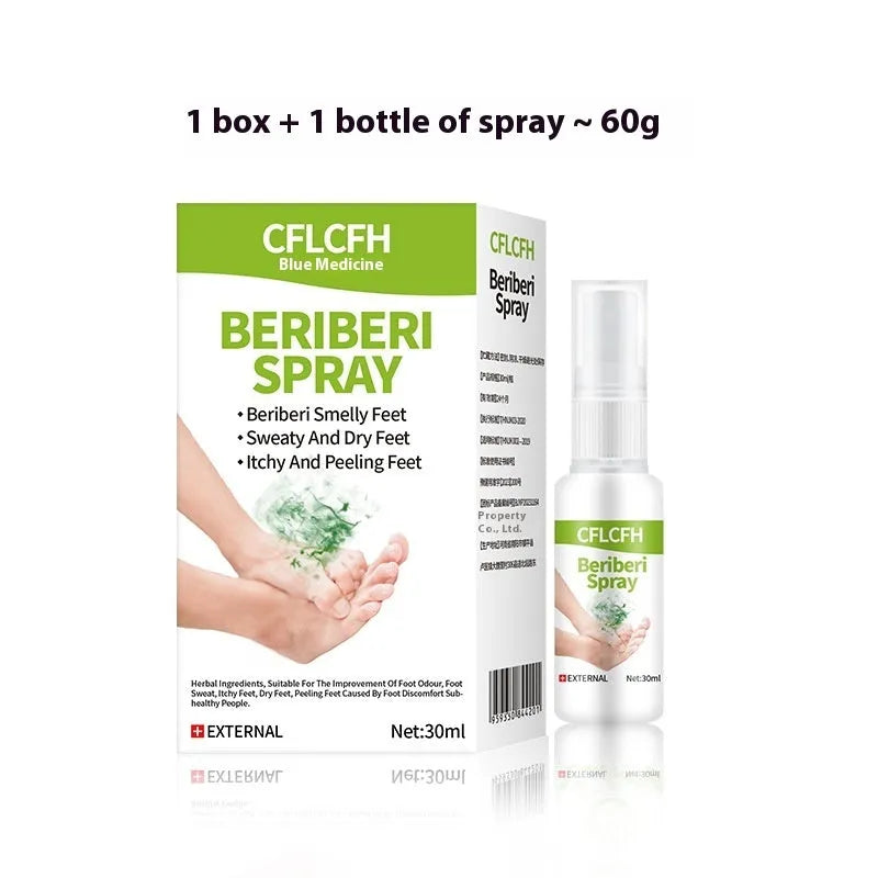 30ml foot odour spray bottle for freshening feet and shoes