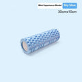 EVA foam roller in black colour showing cylindrical shape for fitness and muscle recovery exercises
