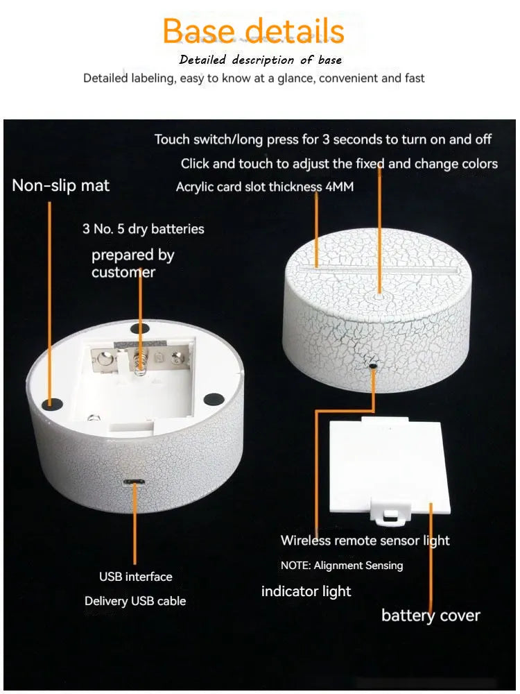 Heart-shaped white table lamp with acrylic shade and touch controls