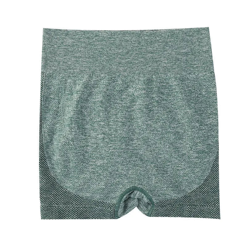 Women's high-waist seamless yoga shorts in multiple colours for fitness and cycling