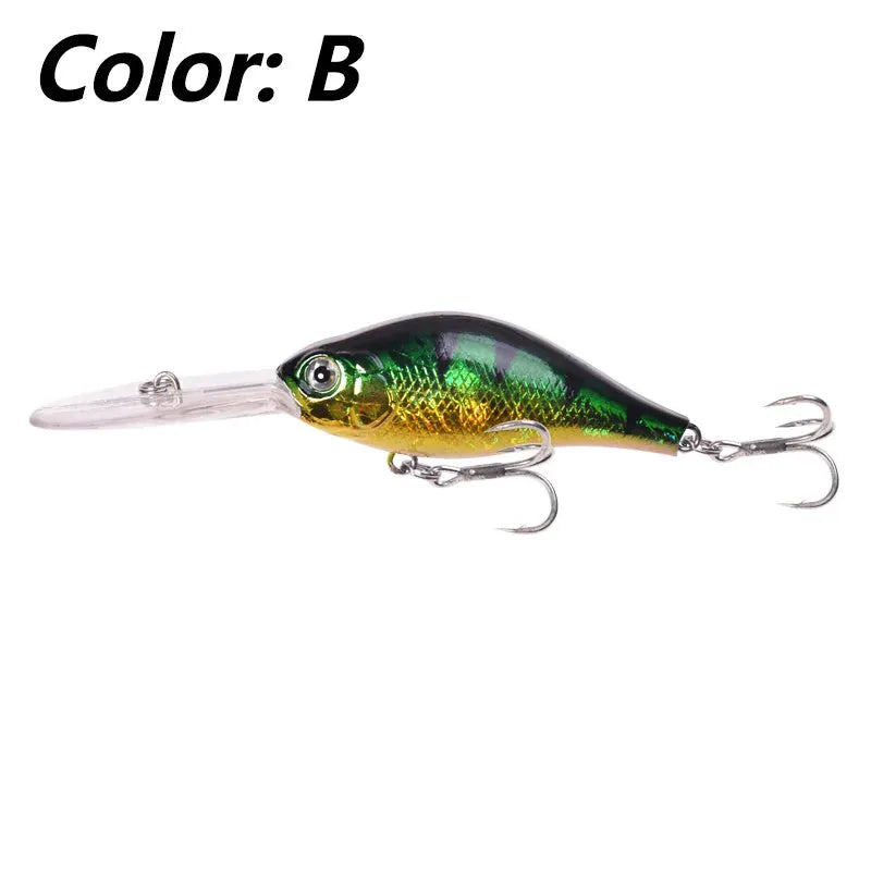 10.5cm hard plastic Mino Lure fishing bait in assorted colours for deep diving predator fishing