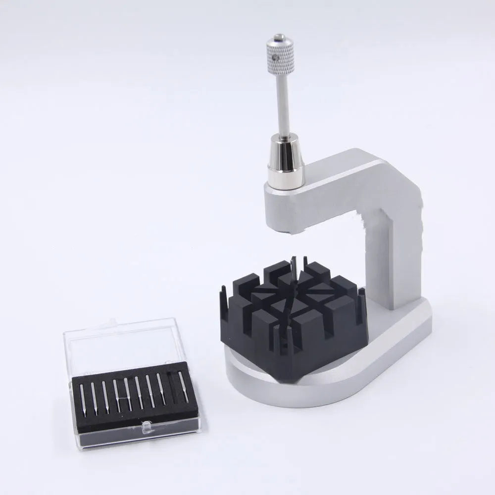 Silver tool steel press strap removal tool with 0.50-1.60mm blade for watch jewellery glasses repair