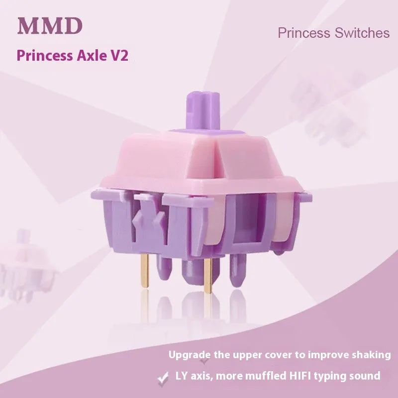 Single MMD Princess linear mechanical keyboard switch for custom builds