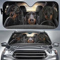 Car snow protection cover made from aluminium film foam polyester fabric with lanyard installation system
