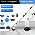 White lithium rechargeable handheld cleaning ball with rotating brush on a hard floor.