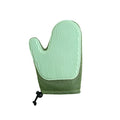 TPR massage pet grooming glove with mesh fabric for removing shedding fur