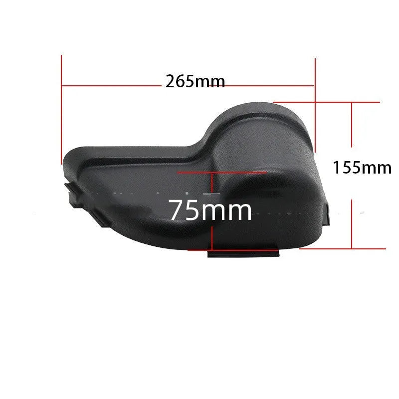 Black ABS plastic door storage organiser box for Jeep Wrangler JK and JL interior