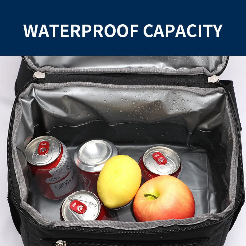 22 litre insulated waterproof backpack cooler in camouflage colour with double layer insulation