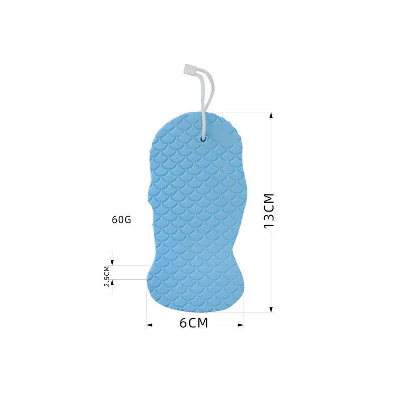 3D fish scale pattern bath sponge ball in super-soft sponge material for gentle body exfoliation