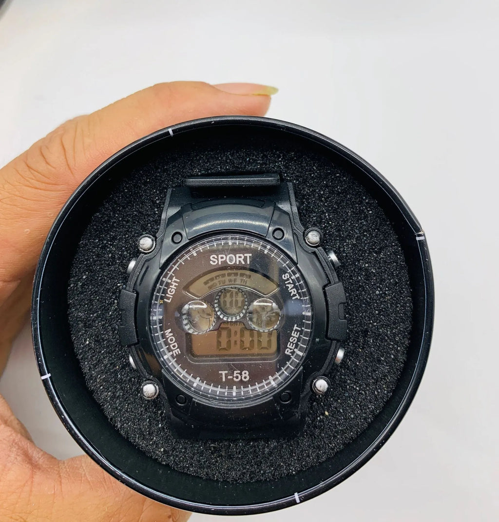 Children's digital sports watch with waterproof design and multiple functions