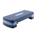 Grey Fit Step aerobic platform for home workouts, showing dimensions 68cm long by 28cm wide.