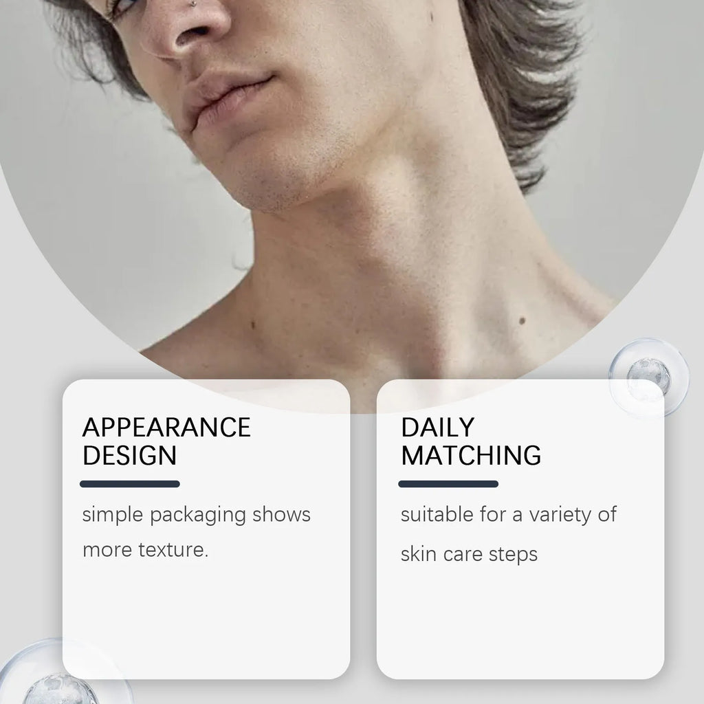Men's Neck Stretch Cream 50g jar with collagen and hyaluronic acid for firming and moisturising