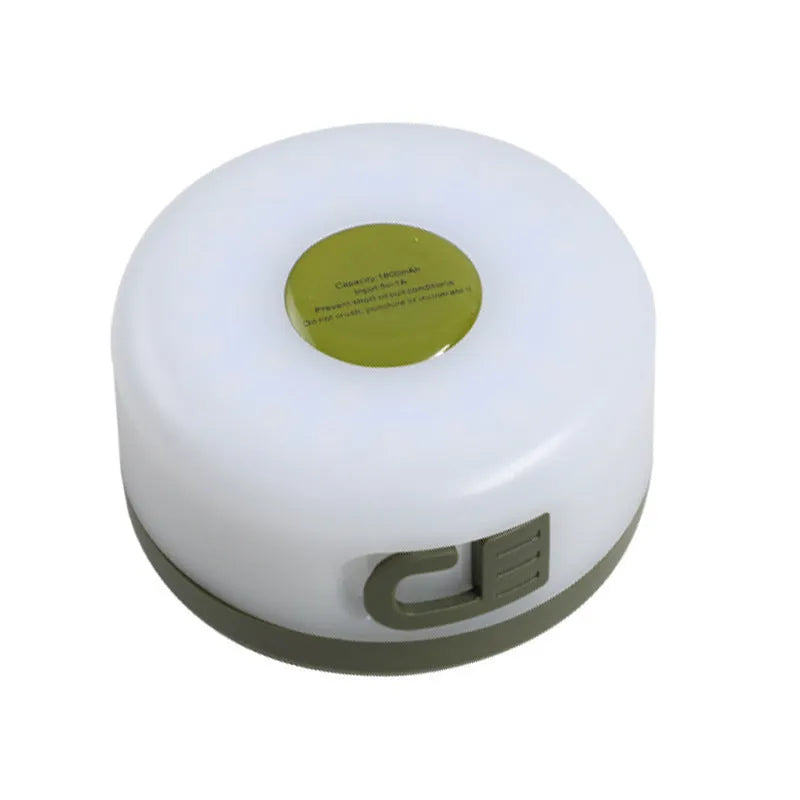 Rechargeable outdoor string lights with 30 LED beads on an 8m cable, showing both colourful and warm white light modes.
