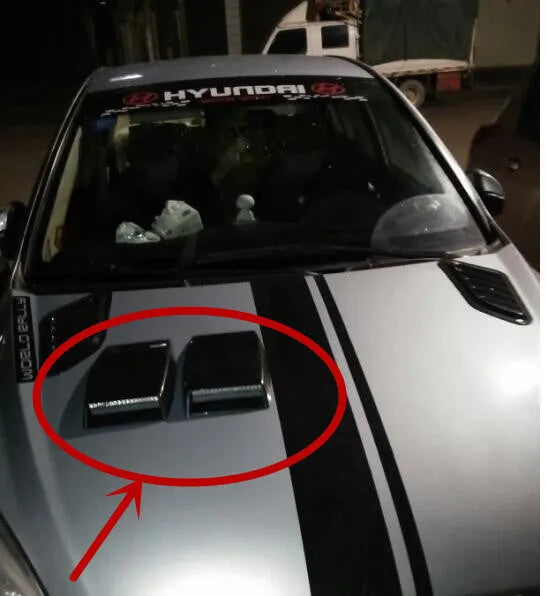 ABS plastic car dashboard decorative vent in black silver or white colours