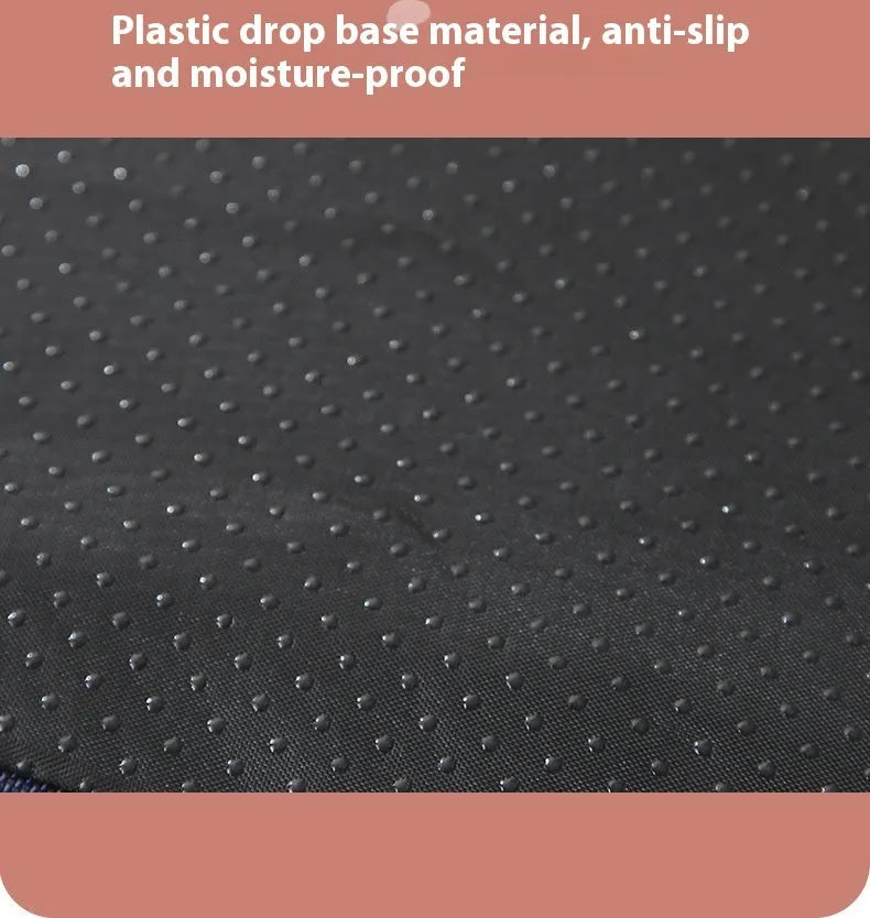 Removable washable sponge dog bed mat in brown, shown in a 90x70cm size.