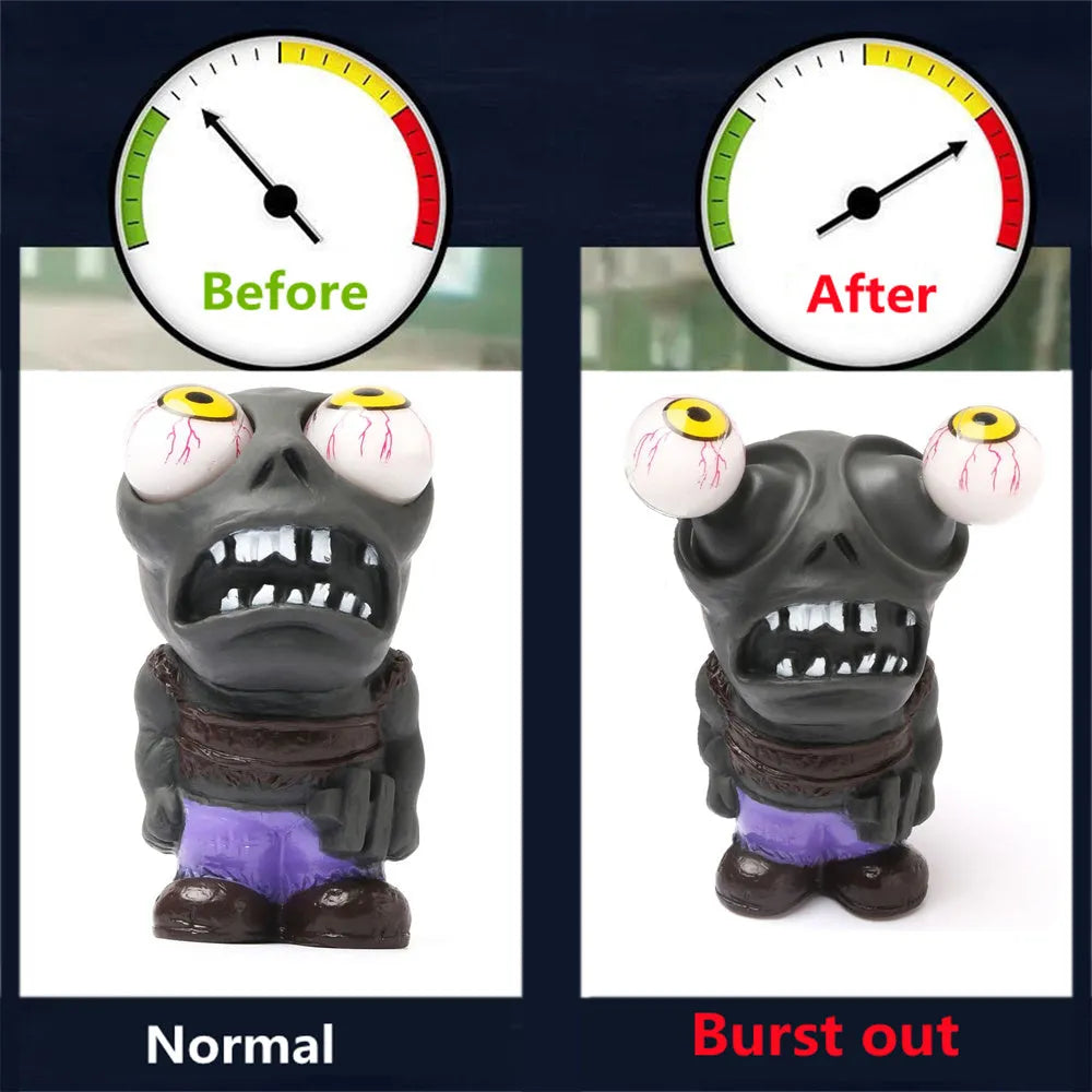 Adjustable turbo car boost eye doll ornament kit with pressure valve, copper tube, and mounting clips on a white background.