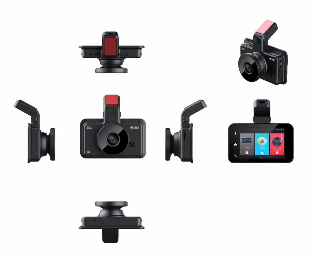 3-inch HD car DVR dashboard camera with dual lens for front and rear recording