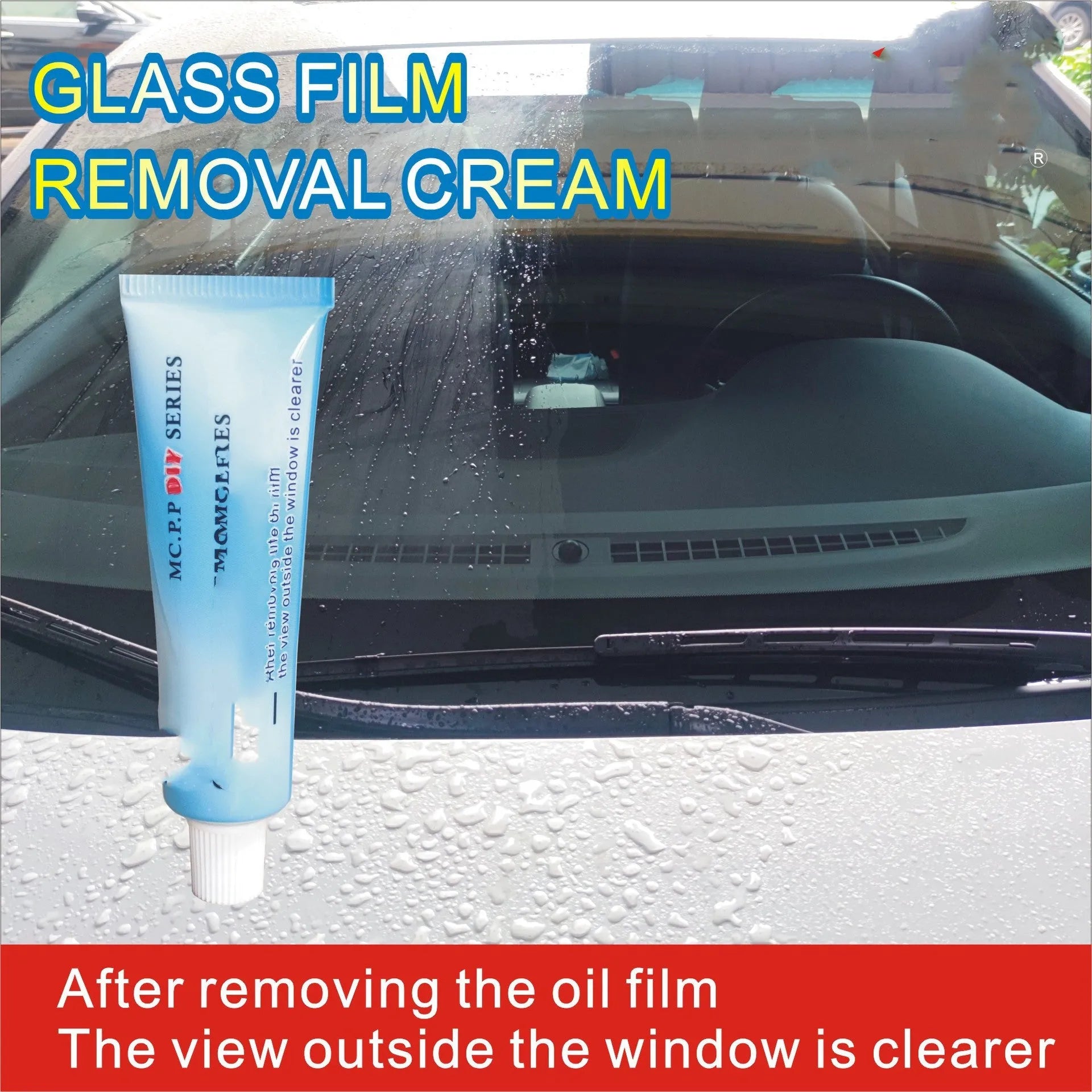 15ml automotive glass rainproof agent in English version white packaging for car windscreen treatment
