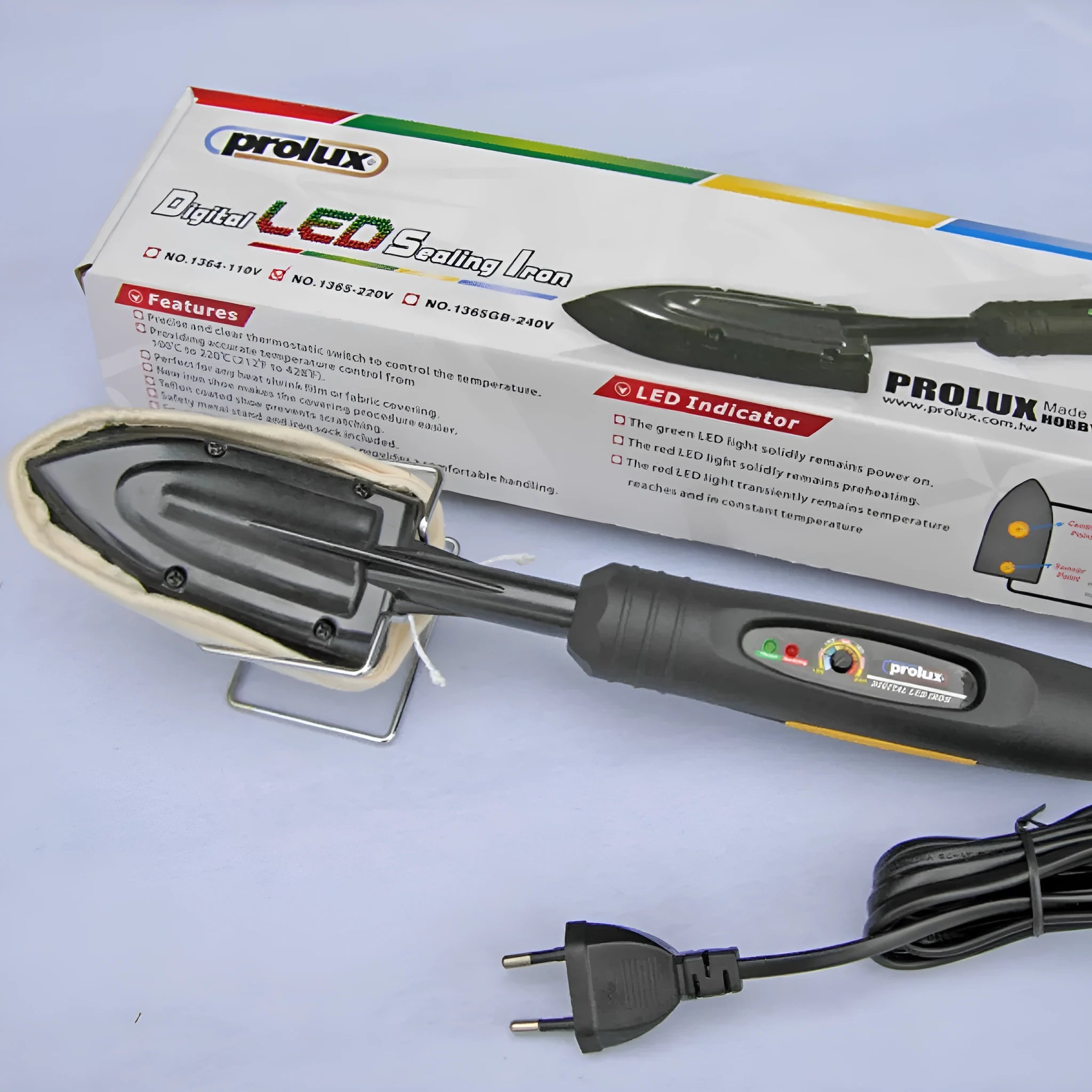 Electronic temperature control hot iron for skin models with adjustable settings