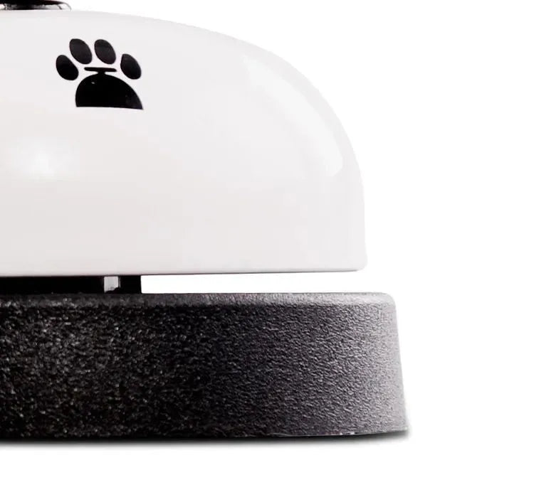 Pet training bell with footprints design in red colour for cat or dog