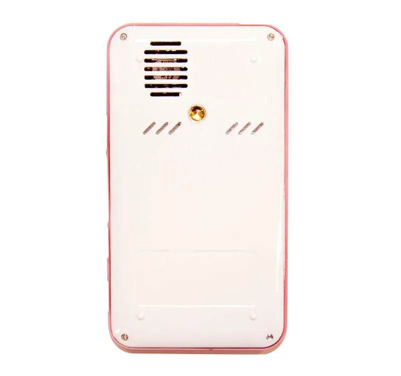 M6S miniature portable DLP projector in white and rose gold with 32GB memory and Android compatibility
