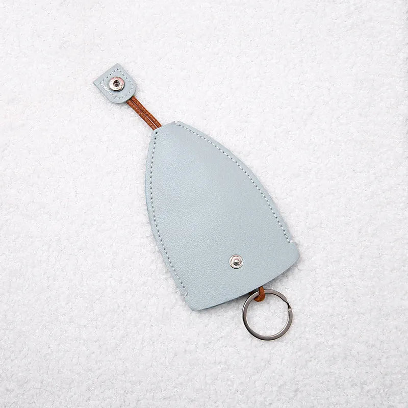 Cartoon style pull-out car key case made from PU leather in assorted designs