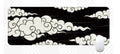 Cloud mouse pad with Japanese-style simple pattern on natural rubber non-slip base