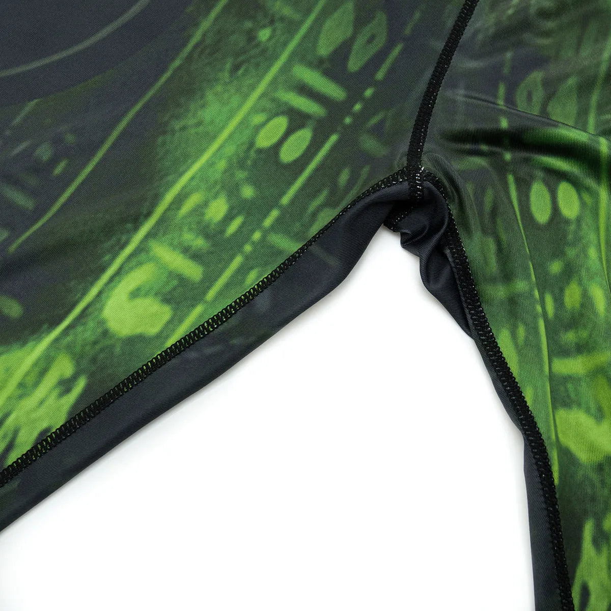 Men's printed slim-fit stretch sports suit top and trousers for outdoor running and fitness