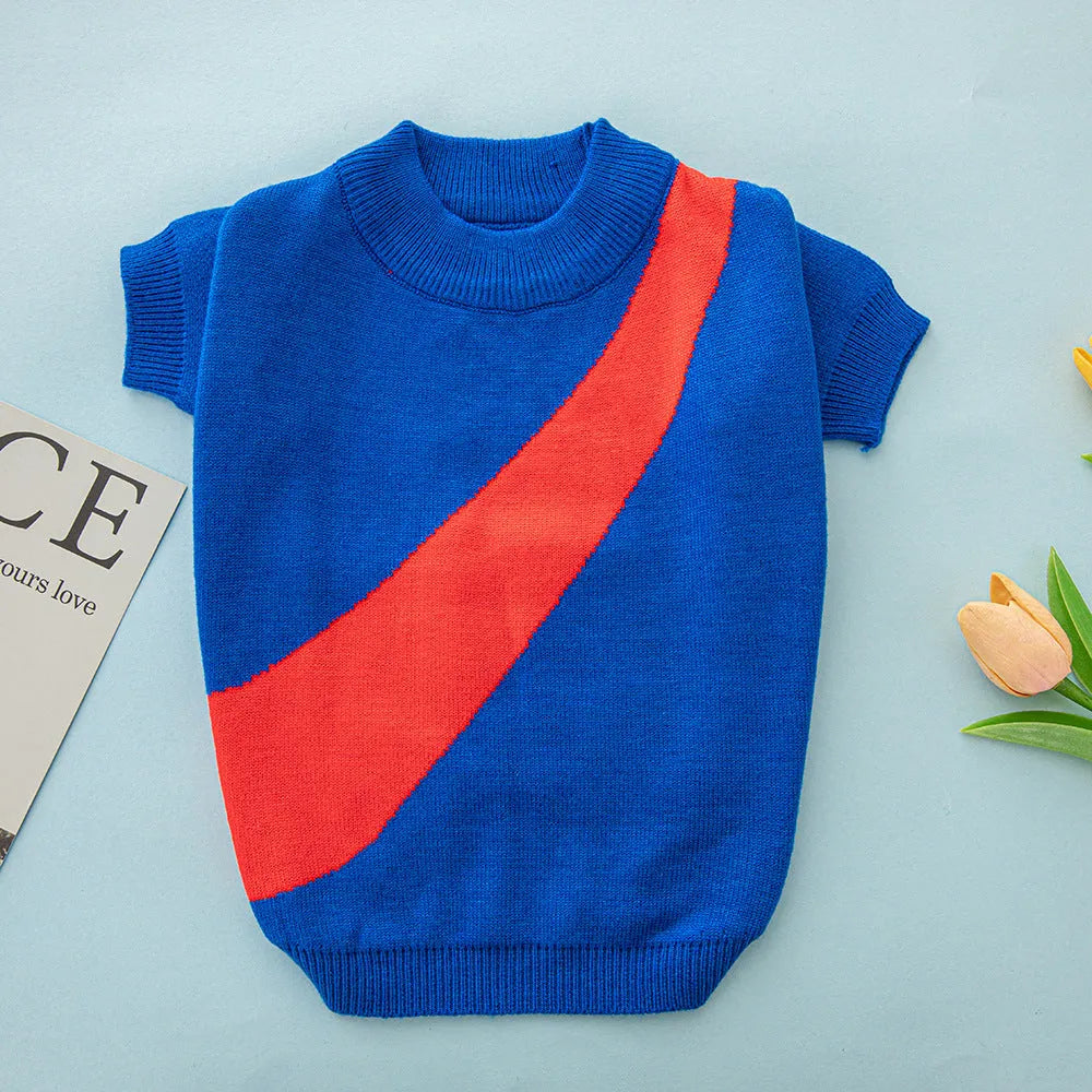 Casual knitted wool dog sweater for corgis and poodles in various colours and sizes.