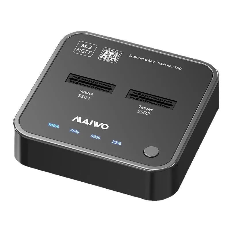 MAIWO K3016 M2 solid state hard disk docking station for SSD cloning with cables and power adapter