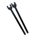 Land Rover fan wrench set showing 36mm and 40mm alloy steel spanners for automotive repair