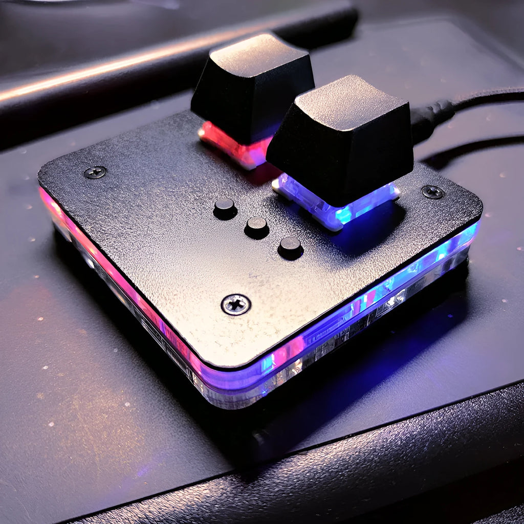 USB mini keyboard with multimedia keys in choice of four colours