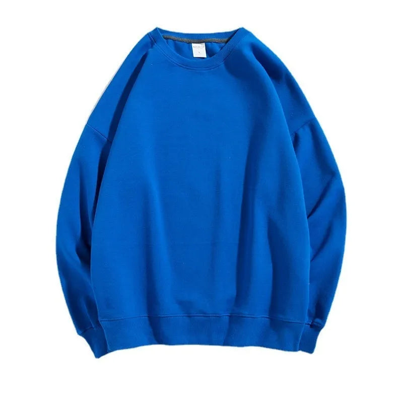 Women's cotton off-shoulder pullover sweater in loose fit with long sleeves