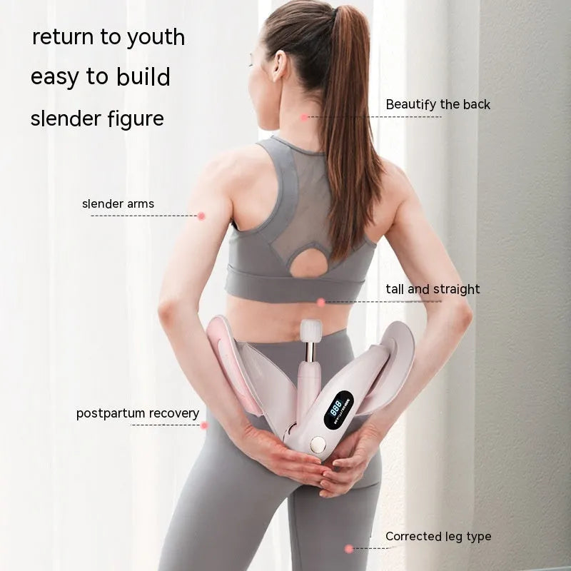 Pelvic floor muscle training device in blue, gray, green, or pink colours with ABS spring foam construction