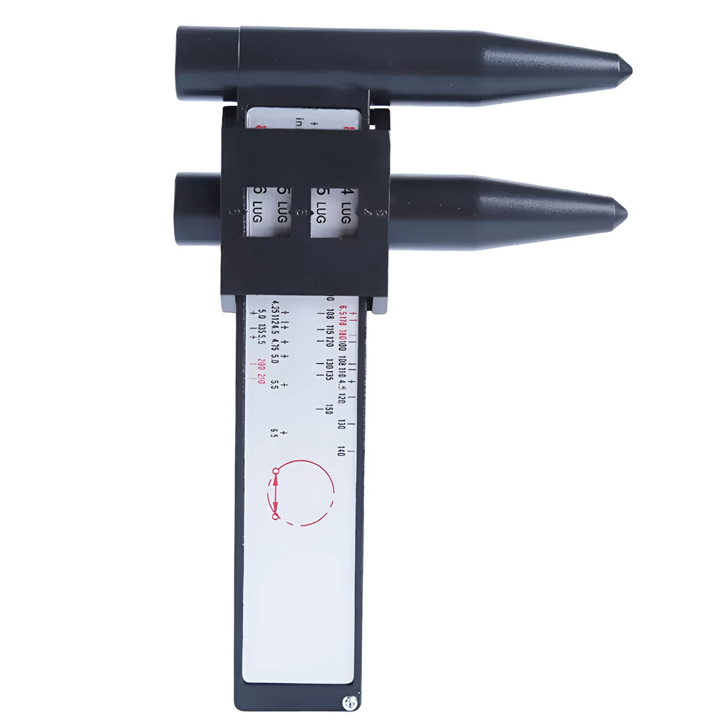 Digital hole distance ruler measuring tool with plastic construction and 180mm range