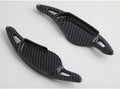 Carbon fibre finish steering wheel shift paddle modification in multiple colour options