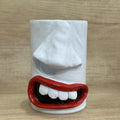 American style resin tissue box desktop ornament measuring 8.5cm by 14.6cm