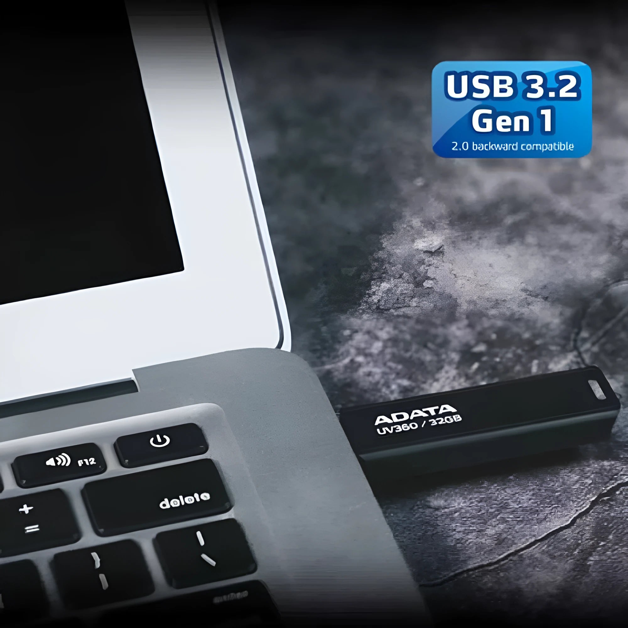 Black car mounted USB flash drive with waterproof flexible plastic case
