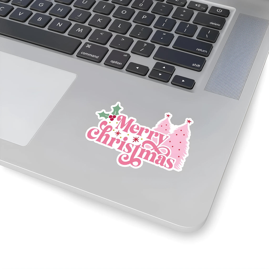 50 piece Christmas waterproof vinyl sticker pack with cute designs for cars and devices