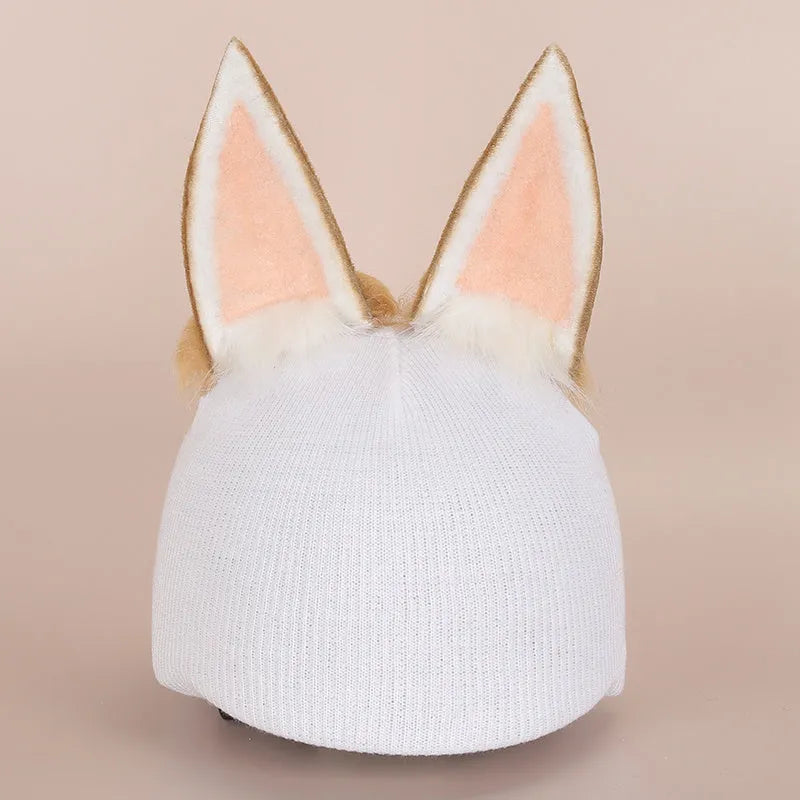 Soft plush cartoon character cover on an M-size bicycle helmet