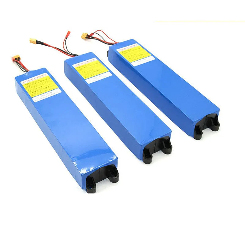 36V lithium-ion battery pack for electric scooters with 10.4Ah, 7.8Ah, and 6.6Ah capacity options.