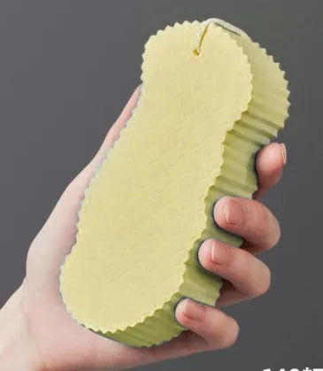 3D fish scale pattern bath sponge ball in super-soft sponge material for gentle body exfoliation