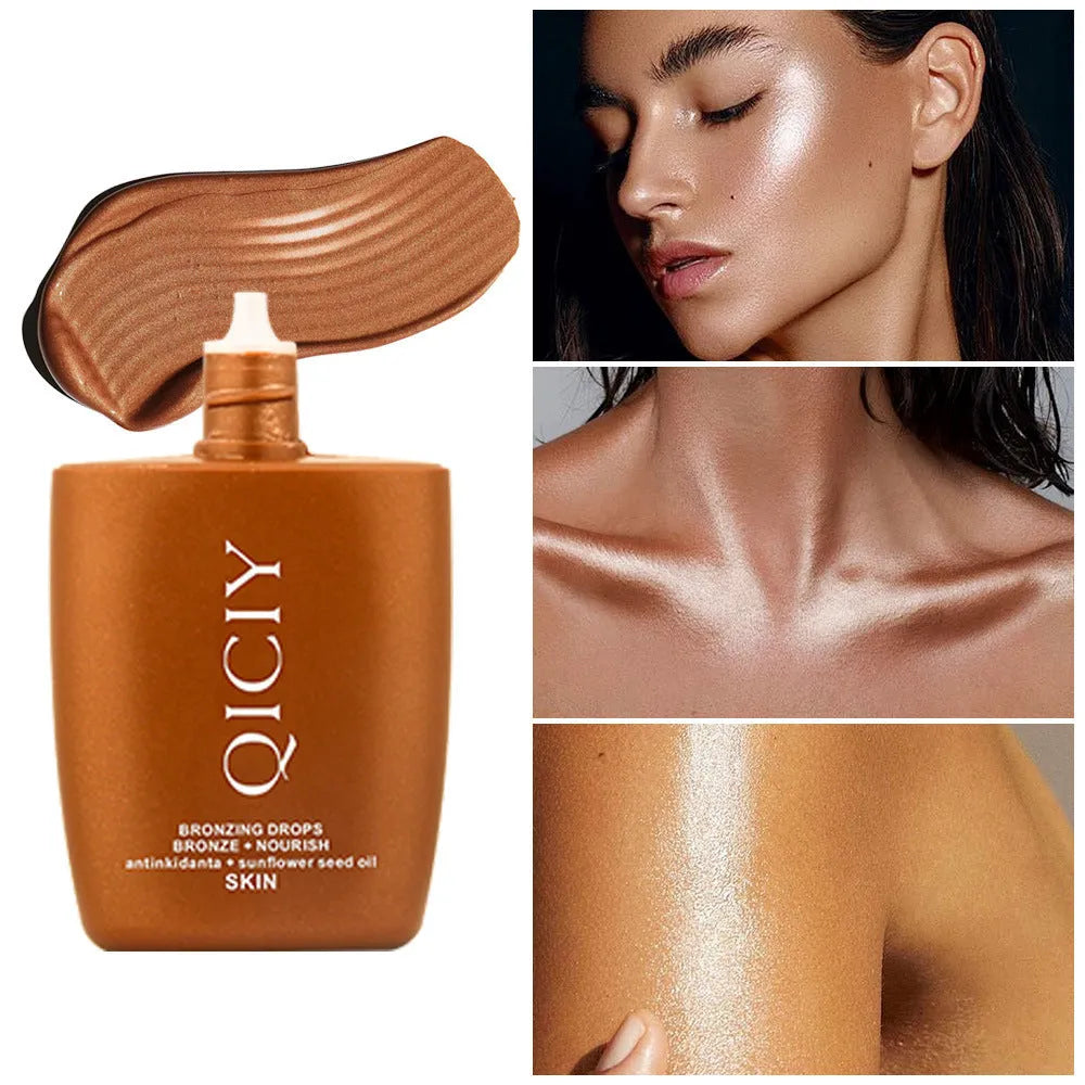 30ML face and body highlight contour liquid cream in four colour options for natural brightening