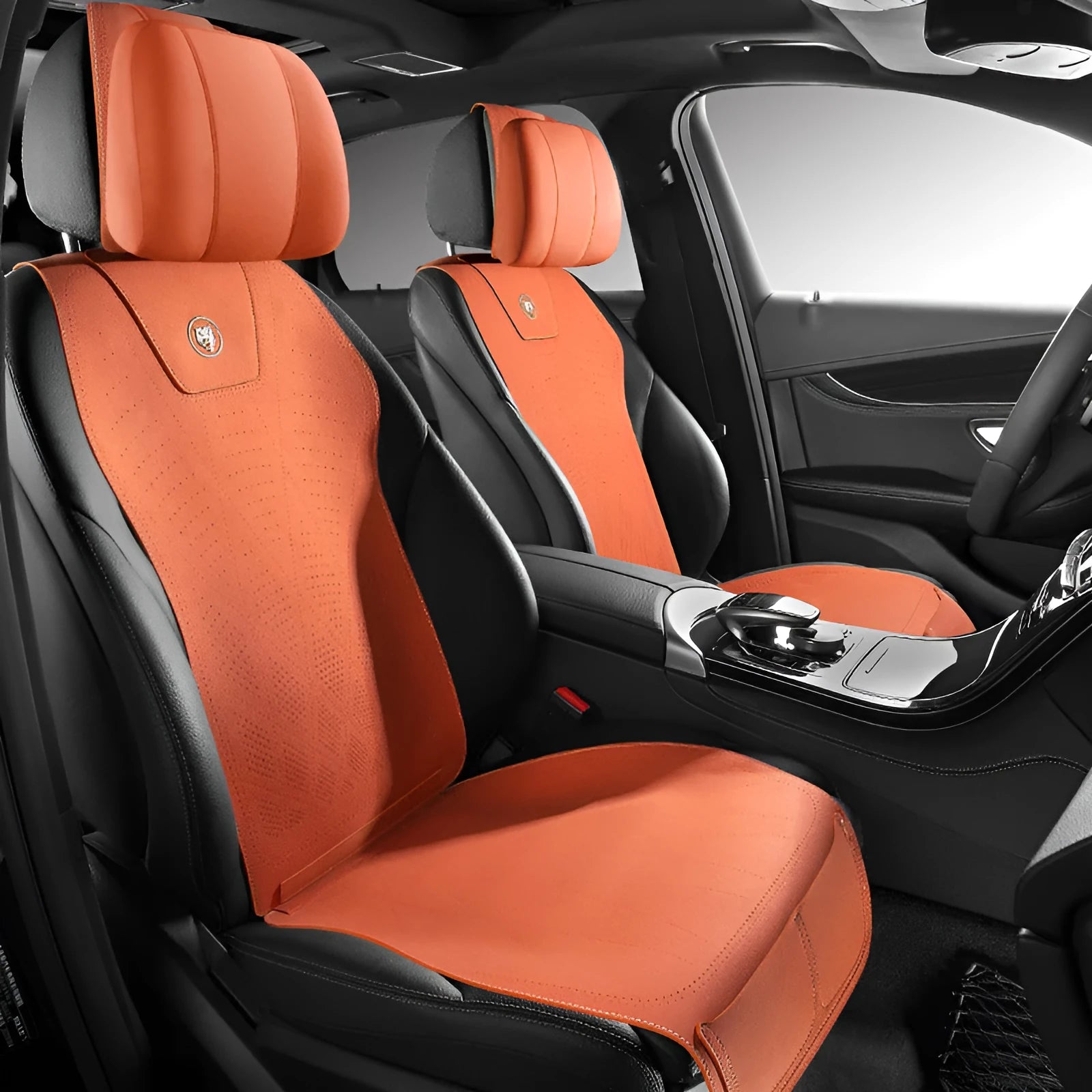 Ultra-thin fur car seat cushion with gradient hole positioning in six colour options