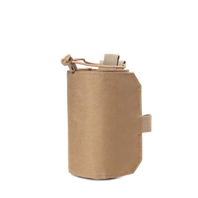 Adjustable Oxford cloth heat-holding bottle cover with PU lining in black colour