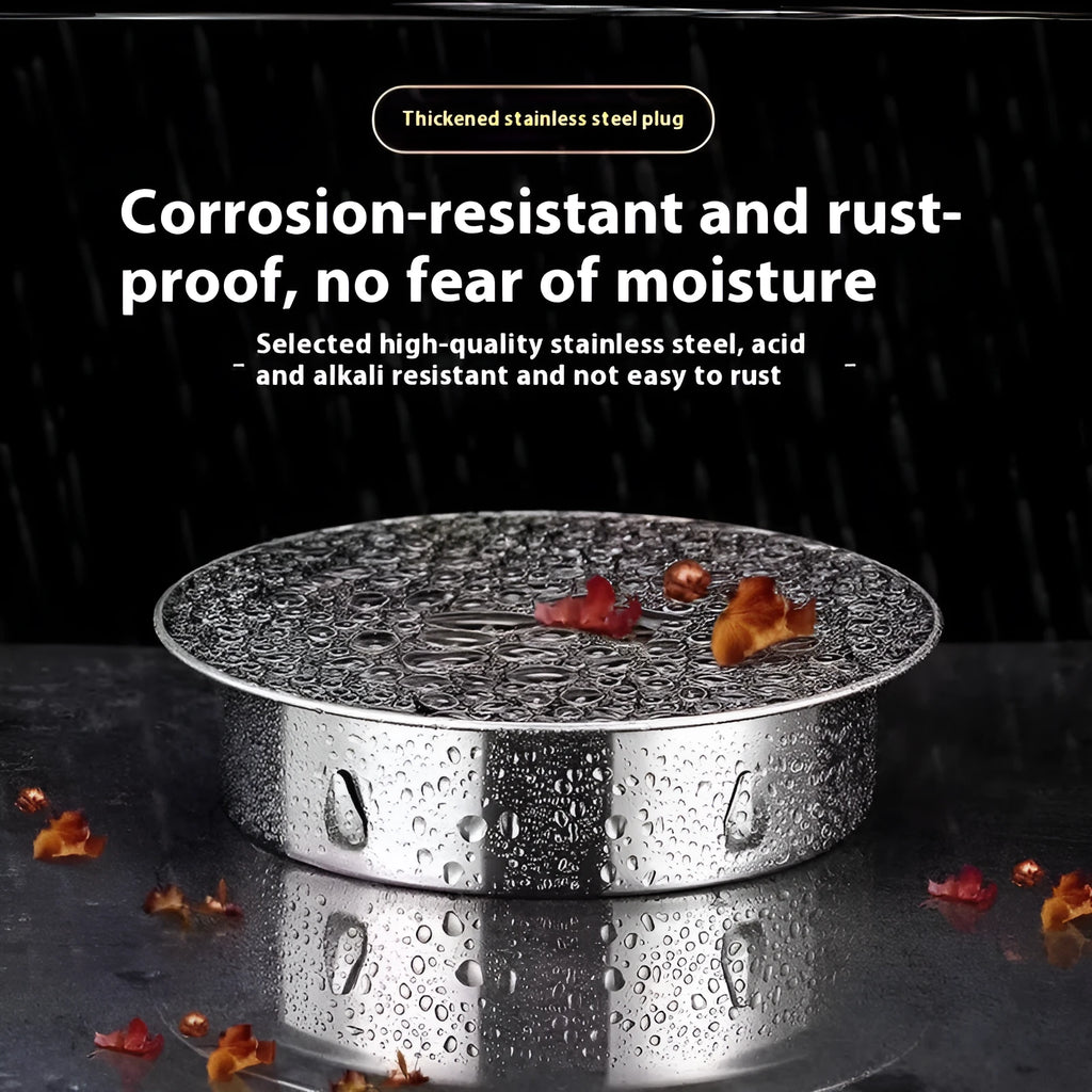 Stainless steel floor drain deodorant seal cover for 40-60mm tube plugs