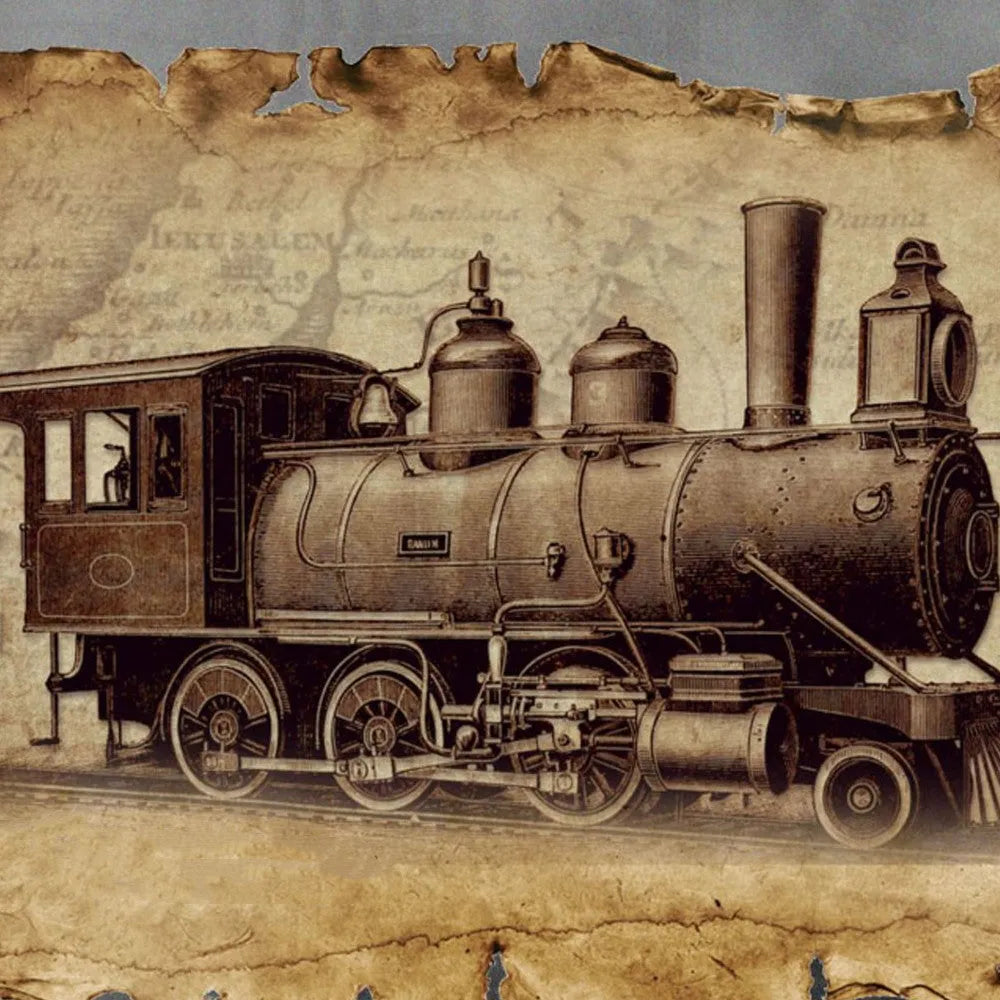Metal colour printing assembled model puzzle of MG steam locomotive in brass and stainless steel, assembled size 17x5x8cm